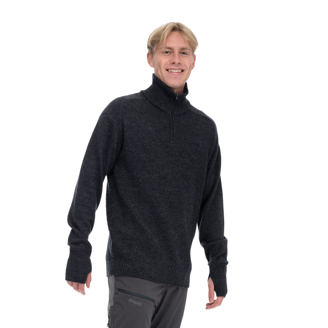 Ulriken Light Merino Jumper Men - Dark Shadow Grey