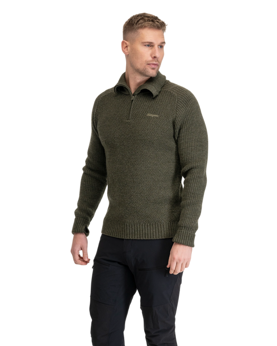 Ulriken Jumper Men - Dark Green Mud